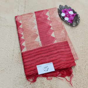 Pure Jute Tussar Silk Saree