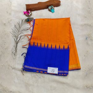 Raw Silks Sarees (Vibrant Marigold Orange)