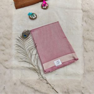 Tissue tussar silk(Soft Blush Pink)