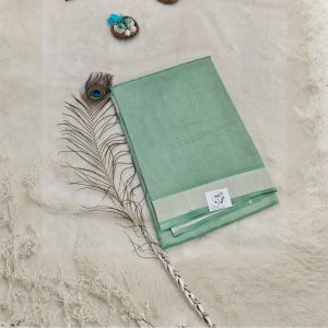 Tissue Tussar Silk Saree(Mint Green)