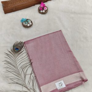 Tissue tussar silk(Soft Blush Pink)