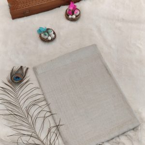 Tissue Tussar Silk Saree (Pearl White)