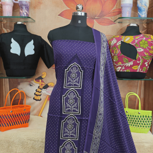 Pure modal silk salwar material Purple