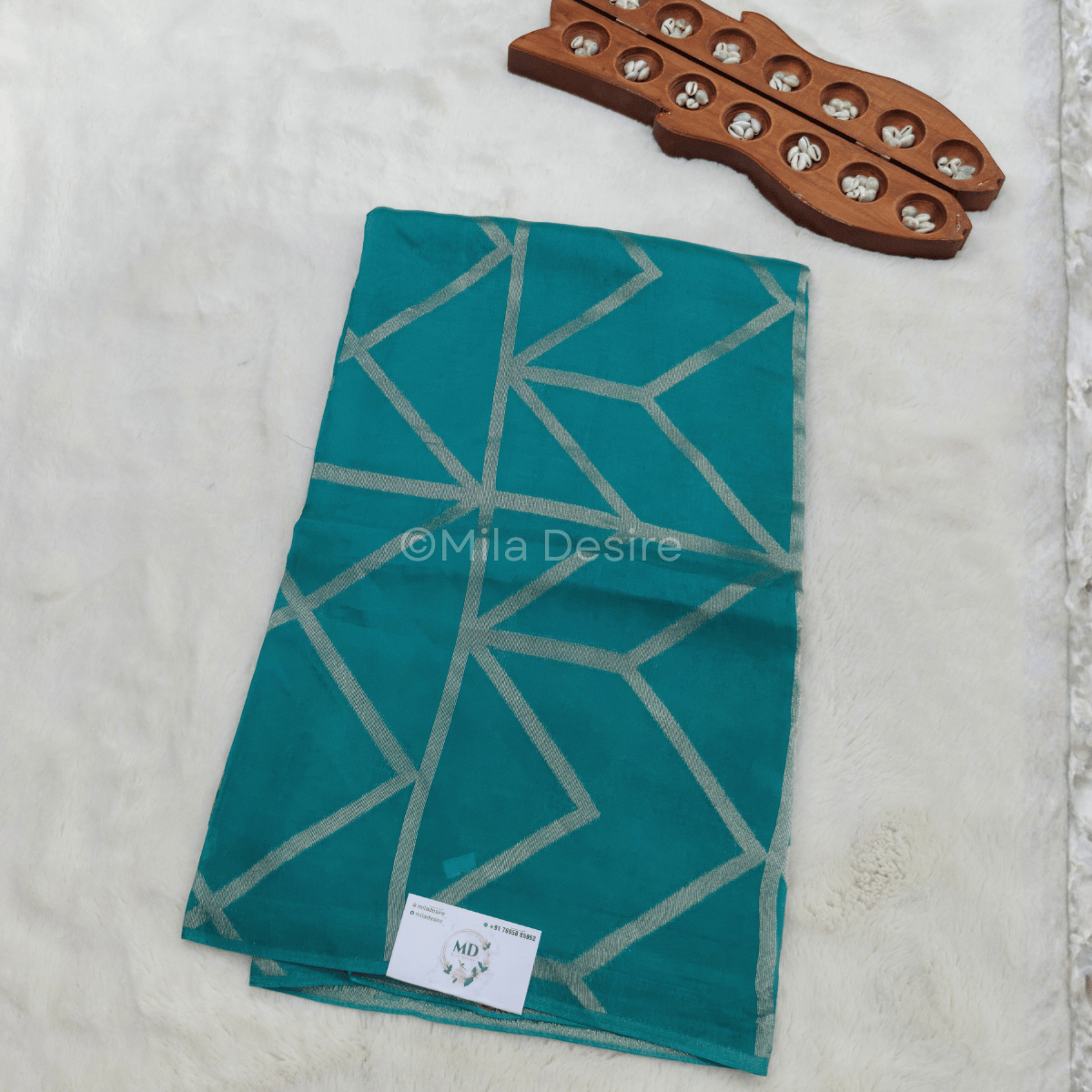 Premium Cinnon silk zari weaving sarees Dark Cyan.