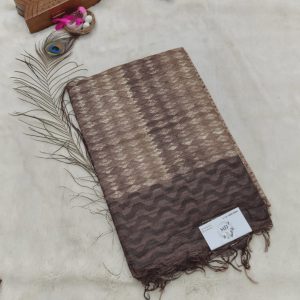 Pure Jute Tussar (Smoky Taupe Brown)