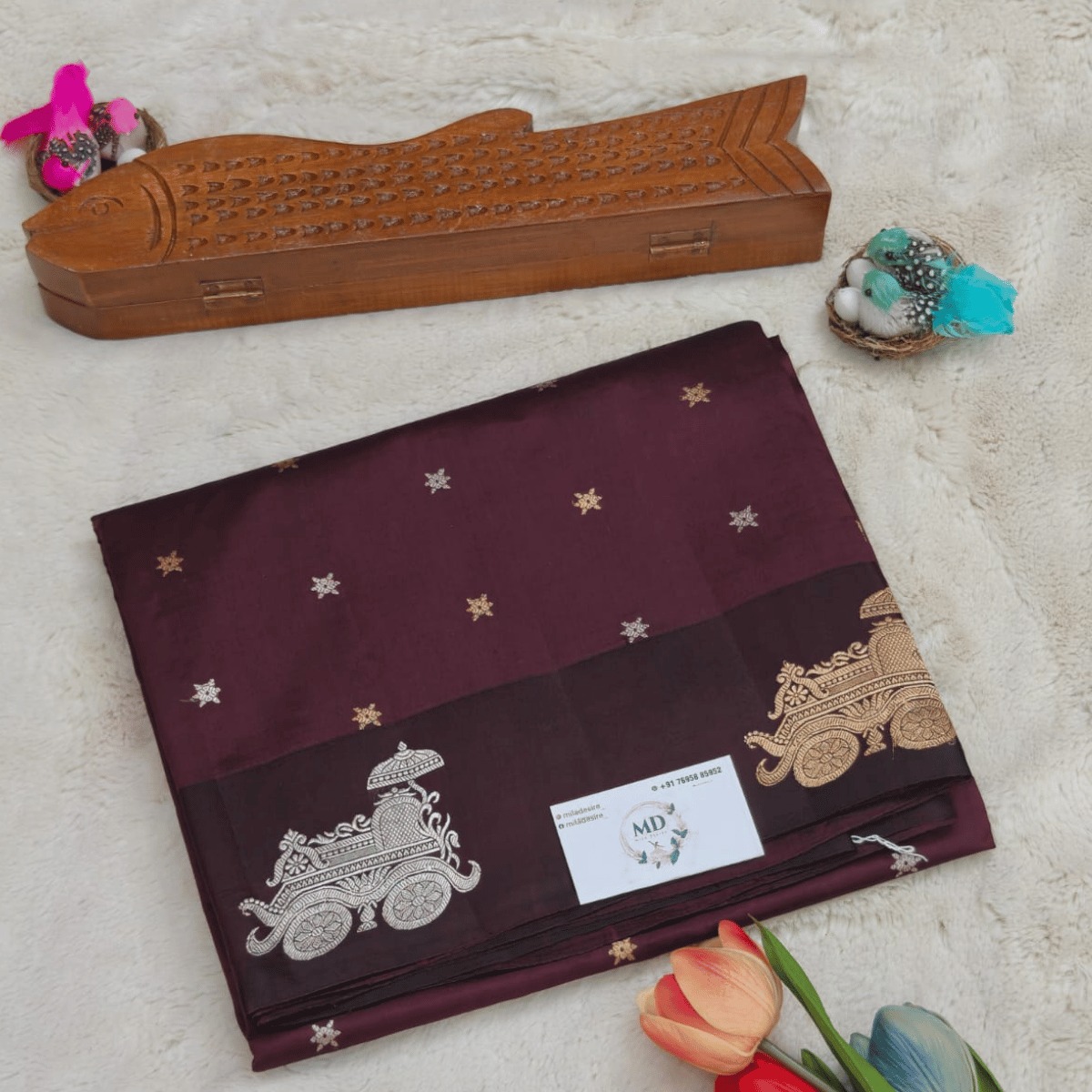 Pure Raw-Mango silk sarees( Deep Wine)