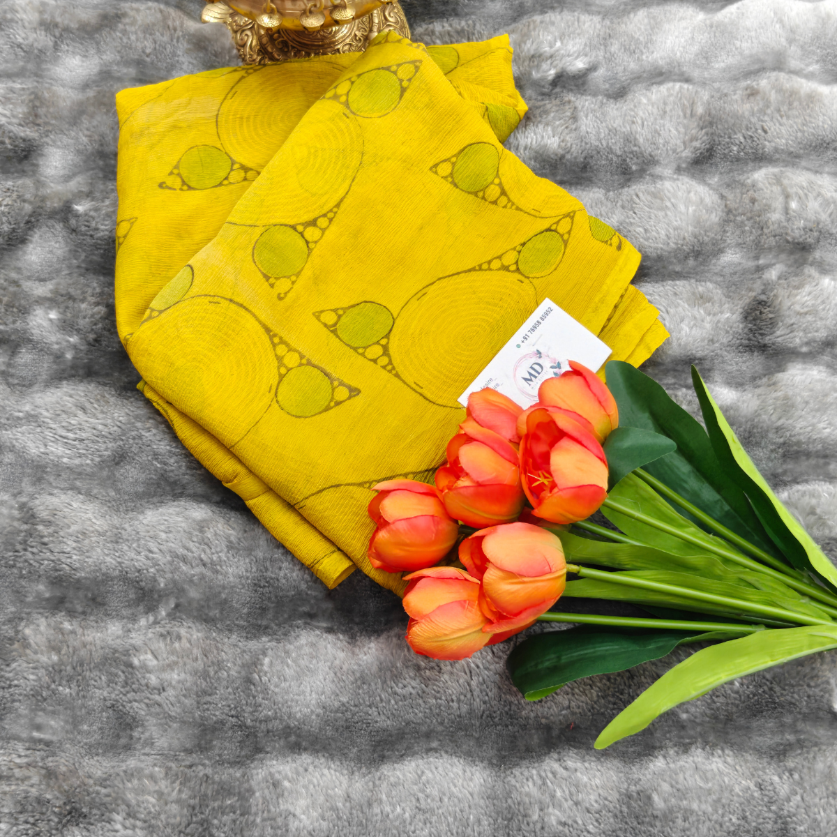 Chiffon Fabric (Mustard Yellow)