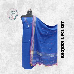 Bhujodi 3 pcs set(Royal Blue Mirror )