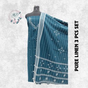 Pure Linen(Teal Blue )